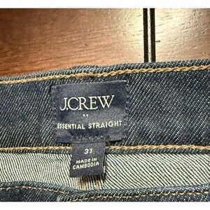 NEW J.Crew Jeans Womens 31 Essential Straight Leg CL206 Pants Ships Fast!!!!